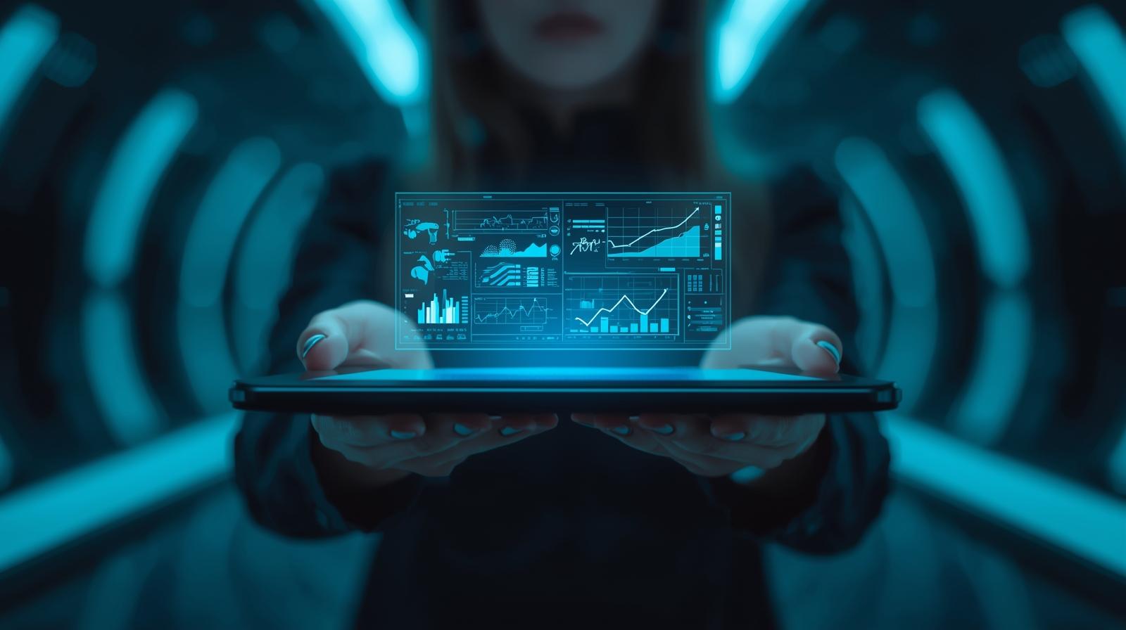 Data in Her hands